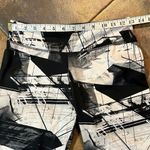 Adidas Climalite Black White Print Capri Leggings Small Photo 2