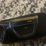  Fendi Roma 63 MM Rectangular Sunglasses in light blue FE40100I Photo 3