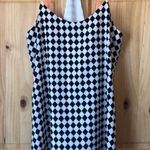 Alya retro racing check neon strap dress size small Photo 7
