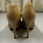 LK Bennett London Heels Nude Beige Trench Patent Leather Shoes Career Wear 38 Photo 6