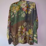 Johnny Was  Size S Silk Blouse Top Cathron Mingle Shirt Button Collar Photo 7