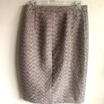J.Crew  Metallic Tweed Zipper Pencil Skirt Sz 6 Photo 4