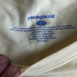 Patagonia Crewneck Tee Pastel Yellow L Cotton Stretch Short Sleeve Casual Photo 2