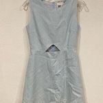 BLQ Basiq  Chambray Cut Out Dress Size XS/S EUC Photo 1