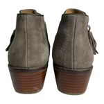 Vionic  Joy Serena Ankle Boots Brown (Greige) Tassel Side Zips Almond Toe‎ Photo 4