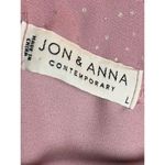 Jon & anna  Contemporary‎ Pink Gold Sparkle Blouse Size Large Photo 2