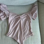 Lovers + Friends  Puff Sleeve Pink Bodysuit Photo 2