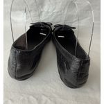 Balenciaga Women’s Black Leather Slip-On Flats Loafers Ballet Shoes Size 38 Photo 8
