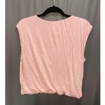 Bar III Crew-Neck Cropped Top Sleeveless Pink Elastic Waist Size S B4 Photo 3