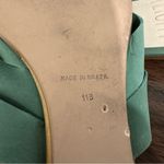 Bird of Flight Philo Low Heel Leather Wedge Woven Sandal Size 11 Green Photo 6