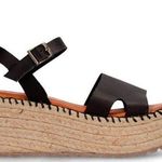 Musse & Cloud NWOB Cuca Espadrille Wedge black sandal size 10 Photo 0