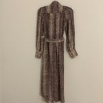 Zimmermann  bow snake-print crepe de chine midi shirt dress Photo 10