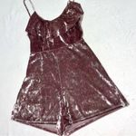 Urban Outfitters Womens  Crushed Velvet Romper size Small Photo 2