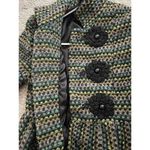 Anthropologie  Plenty By Tracy Reese Wool Blend Coat Size 4 Boho Artsy Unique Photo 9