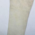 Hugo Boss Vintage Red Label Lamorin Low Rise 100% Leather Wide Leg Tan Pants-10 Photo 12