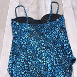 Tropical Escape  turquoise one piece swimsuit size 14 Photo 6