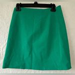 Lilly Pulitzer Lily Pulitzer green, cotton blend, zip front, fully lined, pleated mini skirt; 4 Photo 3