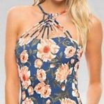 Tori Praver FINAL PRICE
 Komodo Floral Macrame Swimsuit Photo 0