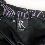 FREDDIE ROJAS Retro 80s Black Purple Bows Inverted Pagoda Mini Dress Size Small Photo 5