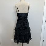 Betsey Johnson Vtg  Evening Sz 6 Silk Dress Whimsigoth Tiered Bling Sexy Ruched Photo 7