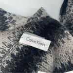 Calvin Klein  Scarf Infinity Loop Knit Yarn Winter Fall One Size Gray Black NWT Photo 9