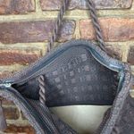 Brown Crochet Woven Braided Knit Hand Bag Women's Tote Purse Handbag 60s 1960s Photo 6