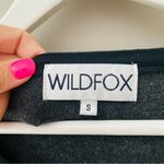 Wildfox  Pullover Glitter Heart Sweater Black/White Sz Small Photo 3