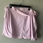 Reformation  Pink Terry Cloth Wrap Skirt Size XL Photo 3