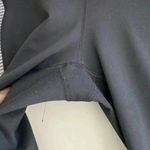 90 Degree by Reflex Black & White Striped Cropped Leggings with Neon Orange Band Photo 4