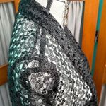 Brittany Black Elegant Lace knit Cardigan Cover Photo 4