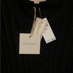 Philosophy  Black Cable Knit Sweater Photo 5