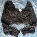 Skylar + Madison  Top Crop Black Lace Photo 0