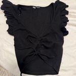 ZARA ruched ruffle top Photo 0