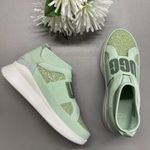 UGG  Glitter Sneaker Chunky Mint Green Spellout Graphic Strap Neutra Shoe Size 7 Photo 0