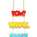 nOir Jewelry x DC Comics Pop Art Long Gold Necklace Photo 0