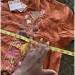 Latino Floral Embroidered Shirt Button Up Size XL Pumpkin Harvest Festival NWT Photo 6