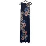 Tommy Bahama  Women's Navy Floral Summer Sleeveless Stretch Maxi Dress Size M‎ Photo 1
