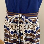 Avon Vintage Blue and Brown Maxi dress. Size L See measurements Photo 1