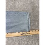 Madewell  Mid Rise‎ Classic Straight Jeans Light Blue Wash Knee Rip Edition Sz 23 Photo 6