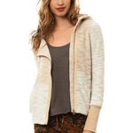 Jack by BB Dakota Jack BB Dakota medium Hachi French Terry asymmetrical zip up beige hoodie Photo 6