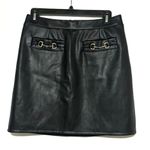 Avec Les Filles NWOT Anthropologie  Buttery Leather Mini Skirt Small Photo 1