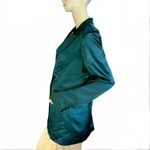 HOUSE OF HARLOW 1960 GREEN SATIN COCKTAIL BLAZER (M) Size M Photo 5