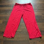 Oscar de la Renta Peplum Pajama Set Red XL Photo 6