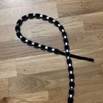 Salvatore Ferragamo NWOT FERRAGAMO chain link silver hardware navy ribbon buckle belt Photo 5