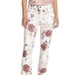 Johnny Was The Cropped Boyfriend Jeans in Rose Nwt Photo 1