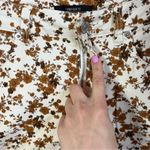 Forever 21 ✨ Women’s White Brown Floral Jeans 26 Photo 4