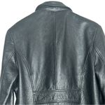 wilson's leather Wilsons Black Genuine Leather Blazer Button Jacket Sport Coat Vintage Y2K Medium Photo 10