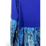 Nygard Women's Leopard Print Crew Neck Long Sleeve Top Blue Size Medium Photo 5