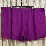 Terra & Sky Linen Blend Ruffle Edge Shorts - 5X Photo 7