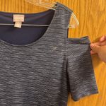 Chico's  One Shoulder Charcoal Dress Photo 2